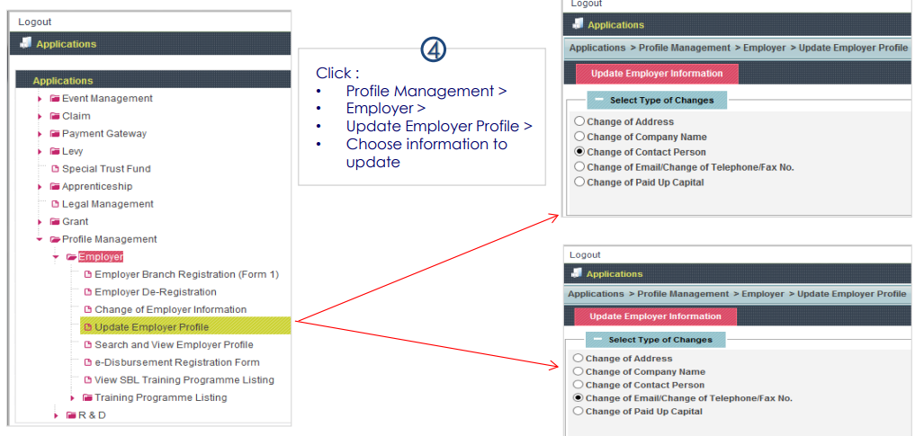 Steps To Update Employer Profile